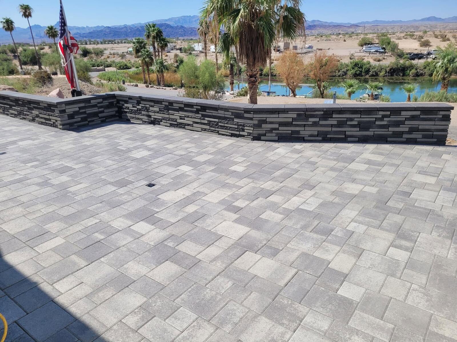 Lake-View Patio, Steps & Turf by Havasu Pavers in Lake Havasu City