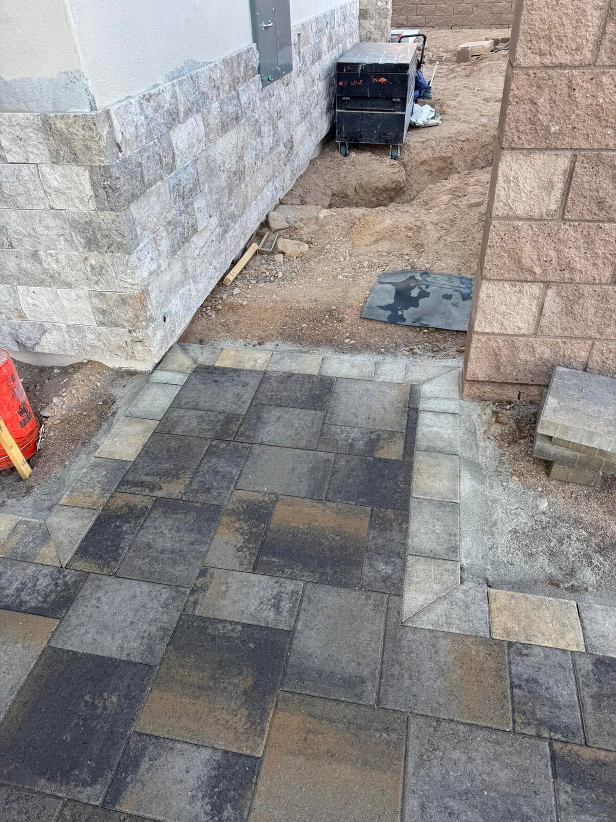 Front Entry Paver Walkway by Havasu Pavers in Lake Havasu City