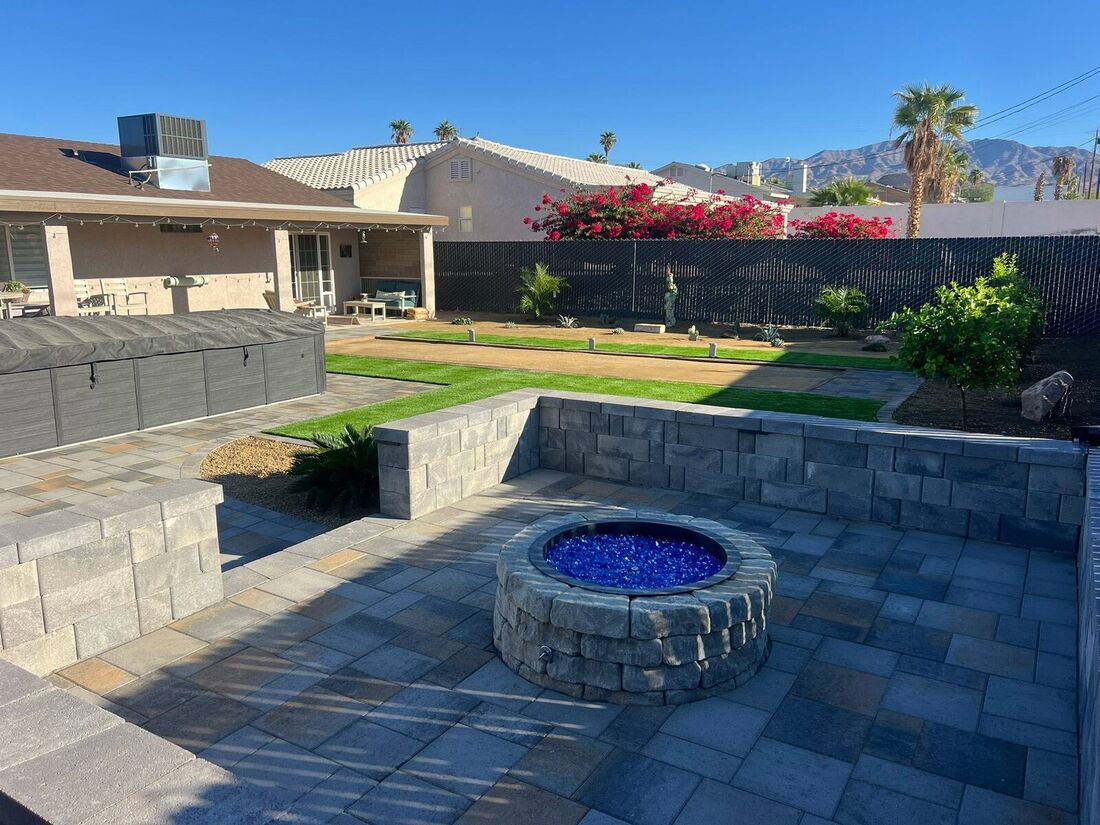 Full Backyard Transformation by Havasu Pavers in Lake Havasu City