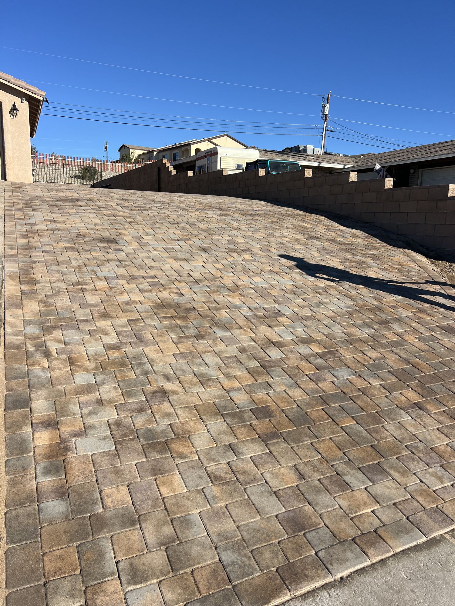 Backyard Paver Installation by Havasu Pavers in Lake Havasu City
