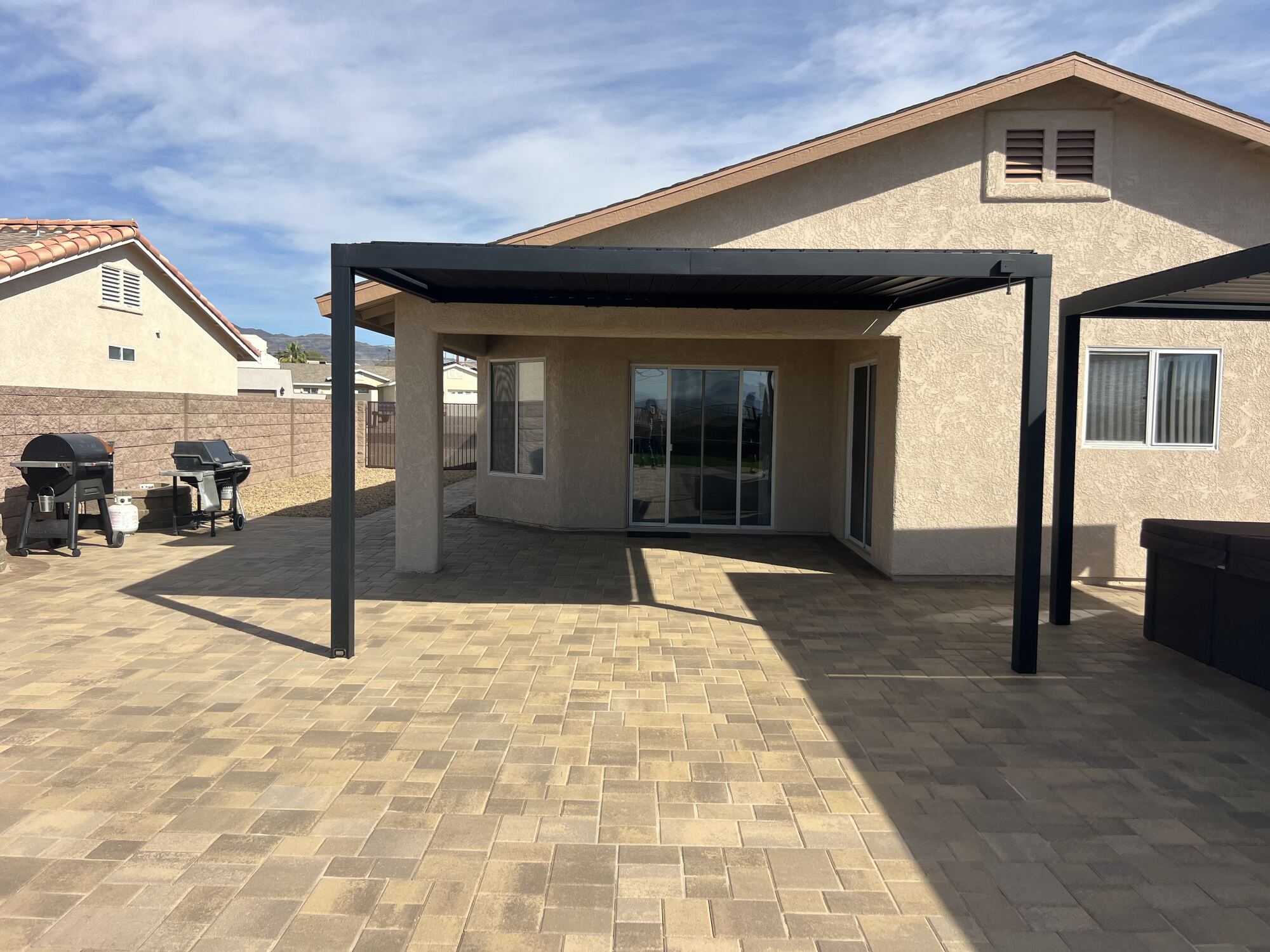 Pergola Paver Patio by Havasu Pavers in Lake Havasu City